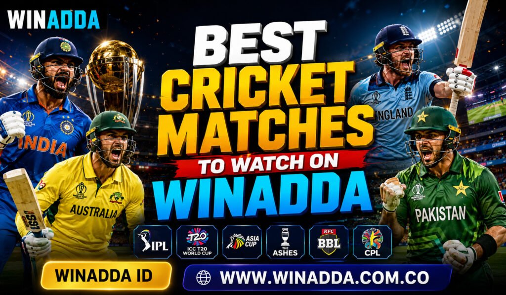 Best Cricket Matches to Watch on Winadda This Season